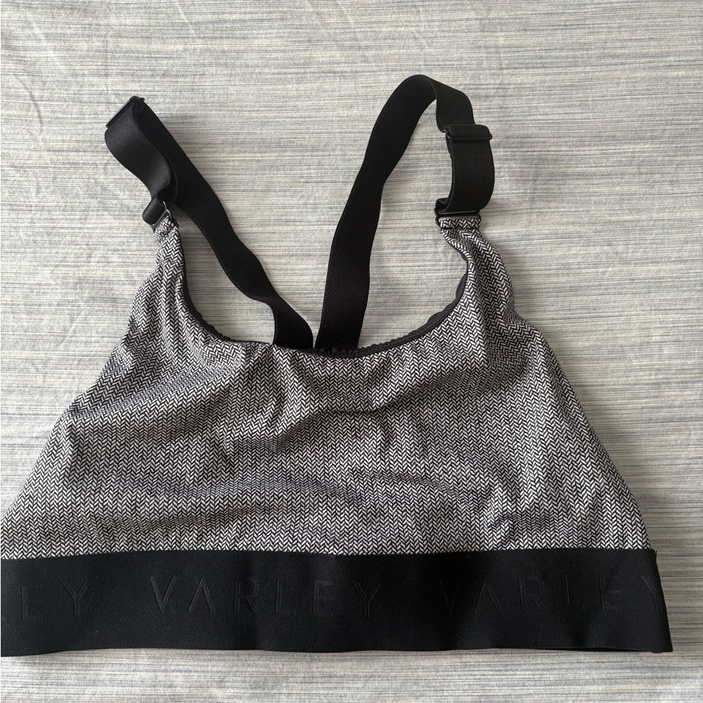 Varley Monochrome Patterned Sports Bra